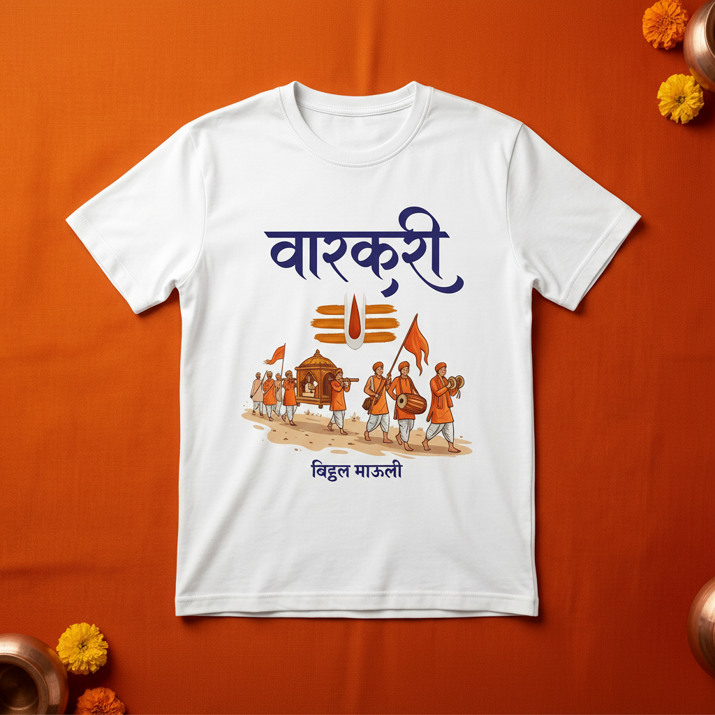 Warkari Vitthal Mauli Devotional Graphic T-Shirt