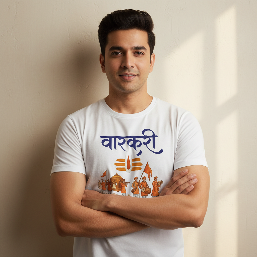 Warkari Vitthal Mauli Devotional Graphic T-Shirt