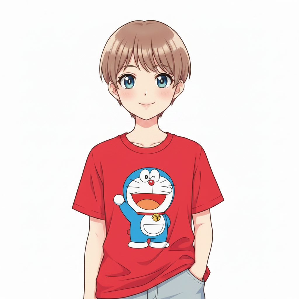 Red Doremon T-Shirt