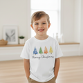 Kids Merry Crishmas Tree Tshirt