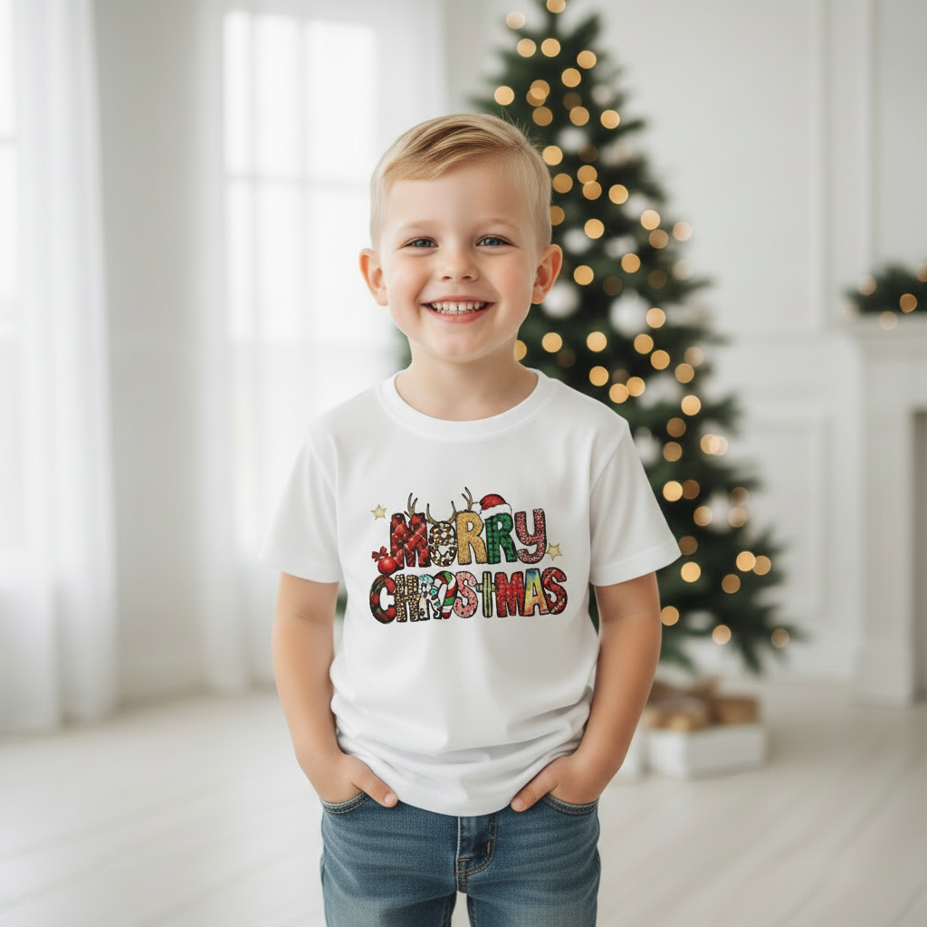 Kids Merry Crishmas Tshirt