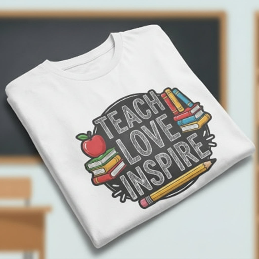 "Teach Love Inspire" Teacher T-Shirt