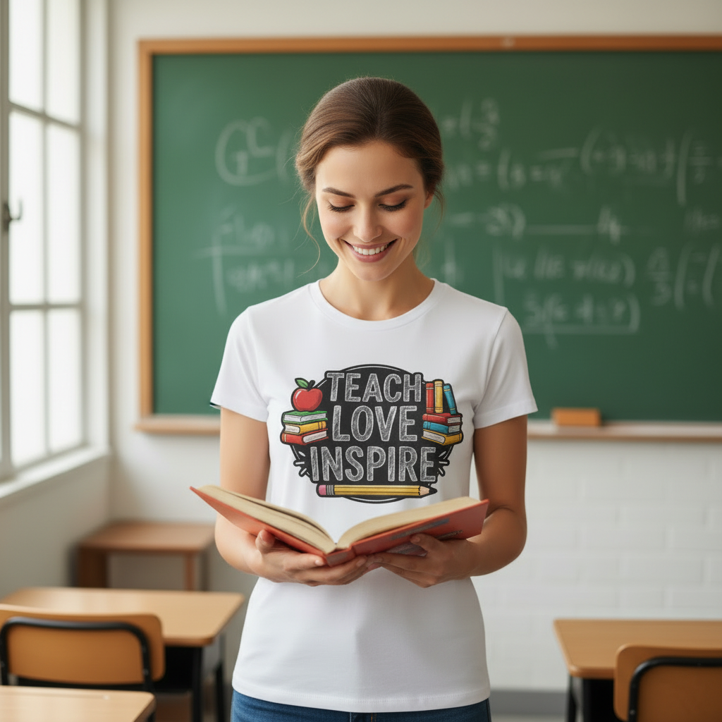 "Teach Love Inspire" Teacher T-Shirt