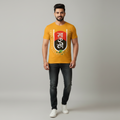 Mauli Marathi Graphic T-Shirt | Premium Mustard Yellow Vitthal Devotional Tee