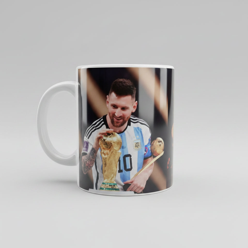 Lionel Messi Argentina World Cup Champion Ceramic Coffee Mug