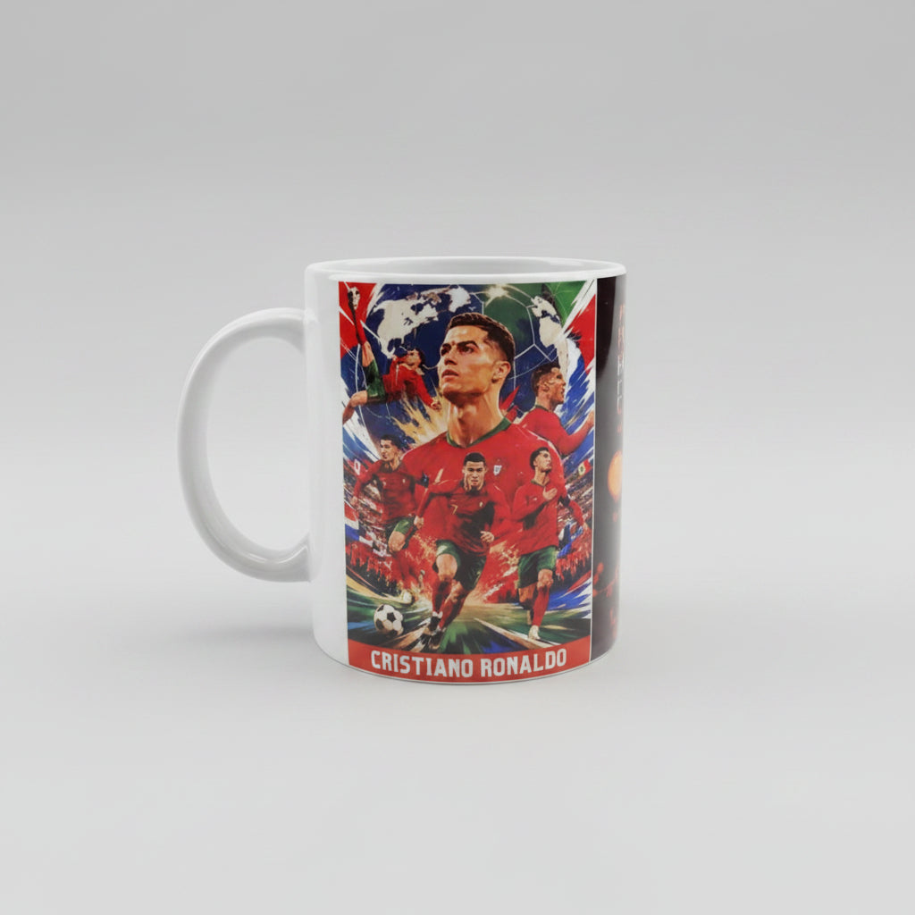 Cristiano Ronaldo World Cup Legend Printed Ceramic Coffee Mug