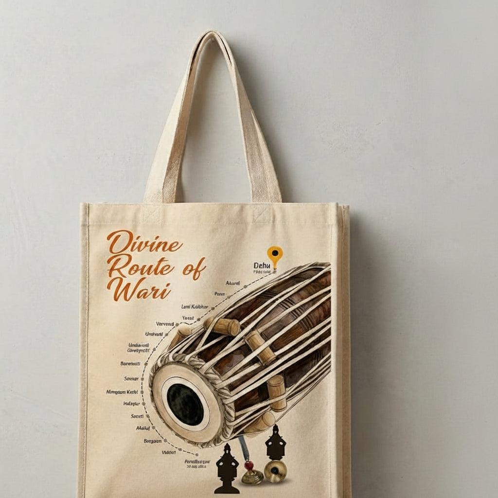 Divine Route of Wari Eco-Friendly Canvas Tote Bag
